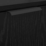 Bathroom Cabinet Set with Shelf 3 pcs Black Oak Engineered Wood 3416110