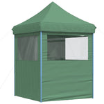 ZNTS Foldable Party Tent Pop-Up with 4 Sidewalls Green 4005000