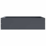 Lawn Edging 6 pcs Anthracite 50 x 50 x 13 cm Steel 874721