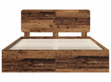 Bed Frame with Headboard Old Wood 120 x 200 cm Solid Pine Wood 3412513