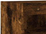 TV Cabinet with LED Lights Smoked Oak 80x30x30 cm 837149