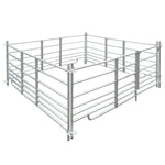 4-Panel Sheep Pen Galvanised Steel 183 x 183 x 92 cm 141815
