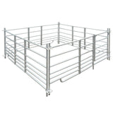 4-Panel Sheep Pen Galvanised Steel 183 x 183 x 92 cm 141815