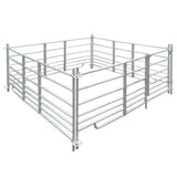 4-Panel Sheep Pen Galvanised Steel 183 x 183 x 92 cm 141815