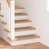 Anti-slip Stair Mats 15 pcs 60 x 25 cm Light brown PP 4019804