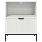Bedside Cabinet 2 pcs White 49 x 36 x 61 cm Engineered wood 883475