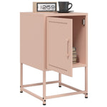 ZNTS Bedside Cabinet Pink 36x39x60.5 cm Steel 846448