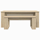 Coffee Table Set 2 pcs Sonoma Oak Engineered Wood 8000134