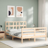 Bed Frame without Mattress Small Double Solid Wood 3194801