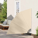 Balcony Privacy Screen 140 x 140 cm Polyester Beige 42000925