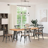 Dining Table Legs A-Shaped 2 pcs Anthracite 50x cm Steel 4012846