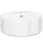 Wash Basin White 40x14.5 cm Ceramic Round 153339