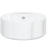 Wash Basin White 40x14.5 cm Ceramic Round 153339