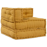 Modular Sofa 3 pcs Yellow Fabric 3315082