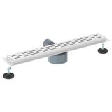 Shower Drain Line Design with 360&deg Siphon Silver 60 cm 42015980
