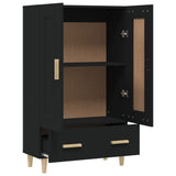 Highboard Black Engineered wood Tall Highboard Rectangular 812565