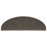 Stair Mats Self-adhesive 30 pcs 65x21x4 cm Anthracite Half Round Large 3365663