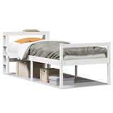 Senior Bed with Headboard without Mattress White 90x190 cm Single 3305852