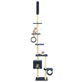 Cat Tree with Sisal Scratching Posts 260 cm Dark Blue 170536