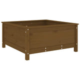 Garden Planter Honey Brown 82.5x82.5x39 cm Solid Wood Pine 825299