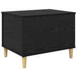 Bedside Cabinet Black Oak 60 x 44.5 x 45 cm Engineered Wood 881170