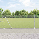 Welded Wire Fence with Concrete Base 50 x 0.8 m 3353830
