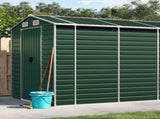 Garden Shed Green Galvanised Steel Large Garden Shed 3188239
