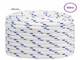 Multipurpose Utility Rope 20 mm 50 m White and Blue PP 3472787