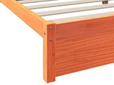 Bookcase Bed 2 pcs Wax Brown 200 x 120 cm Solid Pine Wood 3422708