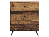 Bedside Cabinet Old Wood 43 x 41 x 66.5 cm Engineered Wood 895483
