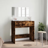 Dressing Table with Mirror Smoked Oak 80x39x80 cm 840706