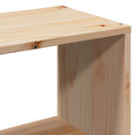 ZNTS Bed Frame without Mattress 75x190 cm Small Single Solid Wood Pine 3323245
