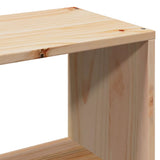 ZNTS Bed Frame without Mattress 75x190 cm Small Single Solid Wood Pine 3323245