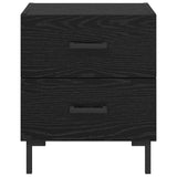 Bedside Cabinet with Drawer 2 pcs Black Oak 40 x 35 x 47.5 cm 882018