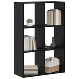 Book Cabinet Black Oak 69.5 x 29 x 103.5 cm Engineered Wood 879665