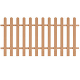 Picket Fence WPC 200x100 cm 42824