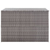 Garden Storage Box Grey 150x100x100 cm Poly Rattan 46467