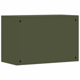 Wall Cabinet for Garage with Gas-lift Door Olive green 883267