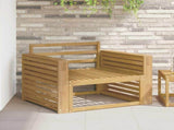Armrests Module 2 pcs White 78.5 x 10 x 61 cm Solid Acacia Wood 901594