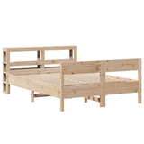 Bed Frame without Mattress 140x200 cm Solid Wood Pine 3306186