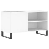 Record Cabinet White 85x38x48 cm Engineered Wood 831708