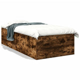 Bed Frame without Mattress Smoked Oak 90x200 cm 3280969