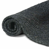 Area Rugs Dark Grey 160 x 160 cm Jute 42010564
