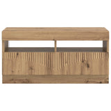 LED TV Cabinet Artisan Oak Engineered Wood 897444