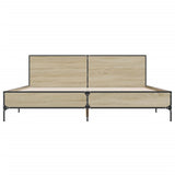 Bed Frame without Mattress Sonoma Oak 180x200 cm Super King 3280013