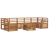 Sofa Sets 8 pcs Natural Solid Acacia Wood 3374529