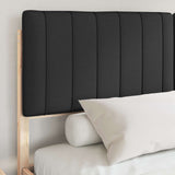 Bed Frame with Upholstered Headboard Black 150 x 200 cm 3398226