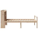 Bookcase Bed without Mattress 100x200 cm Solid Wood Pine 3322051