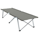 Folding Camping Bed Folding Grey 62 x 194 x 42 cm Oxford fabric 42003119