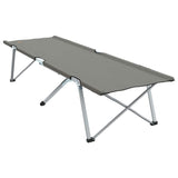 Folding Camping Bed Folding Grey 62 x 194 x 42 cm Oxford fabric 42003119
